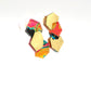 Boucles d’oreilles Bjorn multicolore orangées