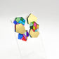 Boucles d’oreilles Bjorn vitraux 