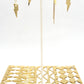 Boucles d’oreilles Mini Storm personnalisables, éclairs dorés