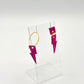 Boucles d’oreilles mini storm anneau et square