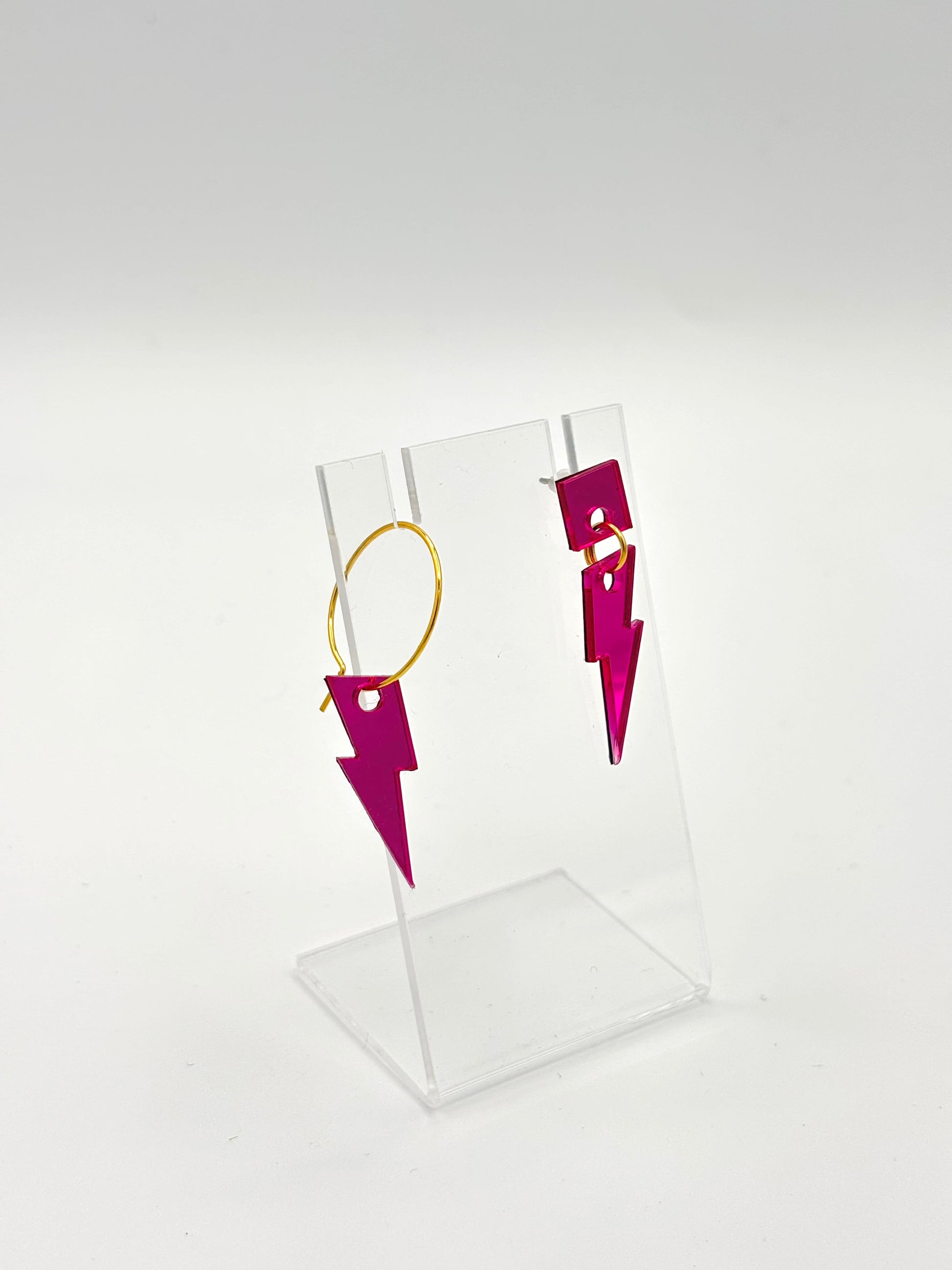 Boucles d’oreilles mini storm anneau et square