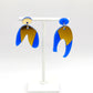 Boucles d’oreilles asymétriques Masha bleues