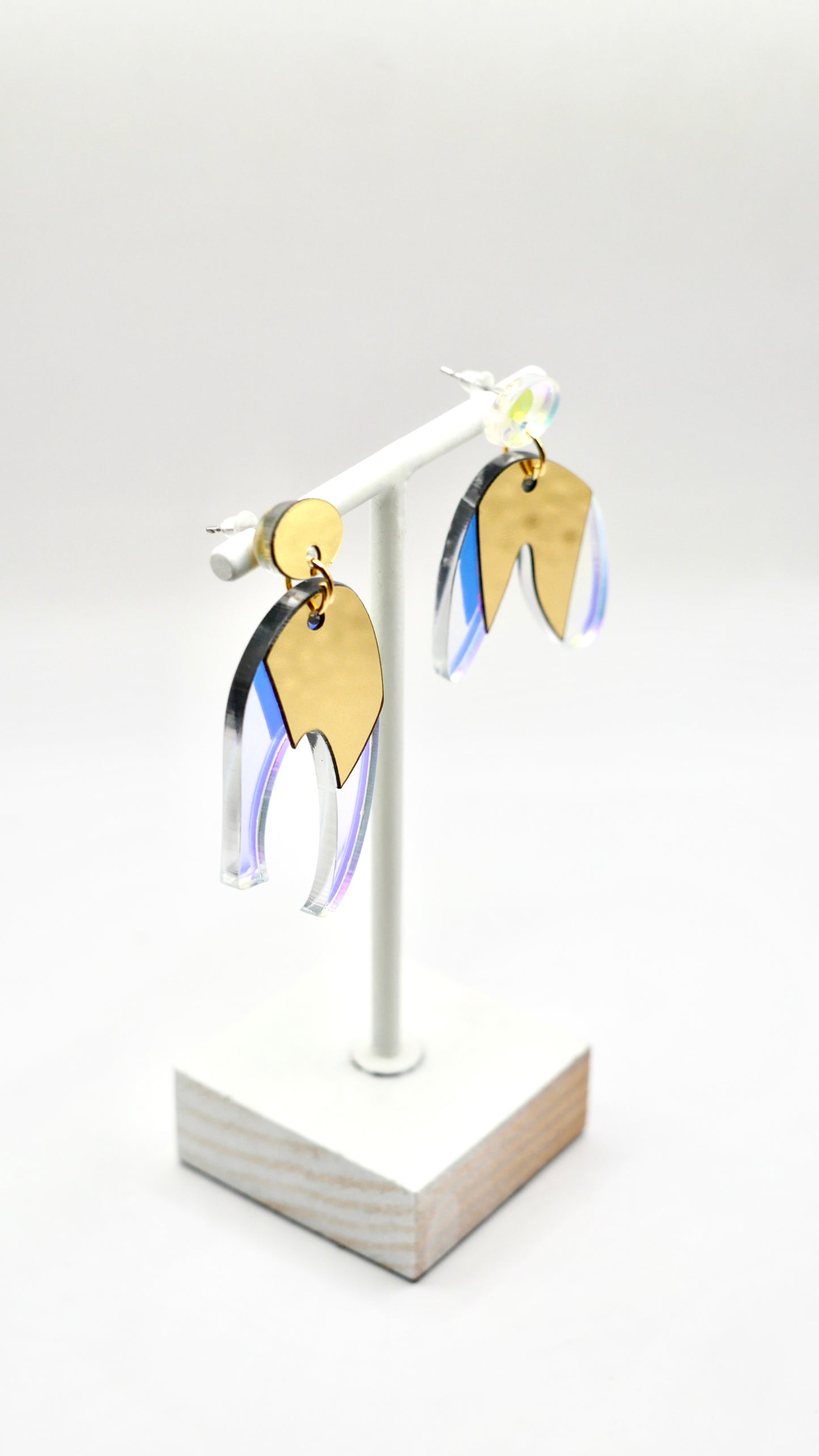 Boucles d’oreilles pendantes Masha arc en ciel 