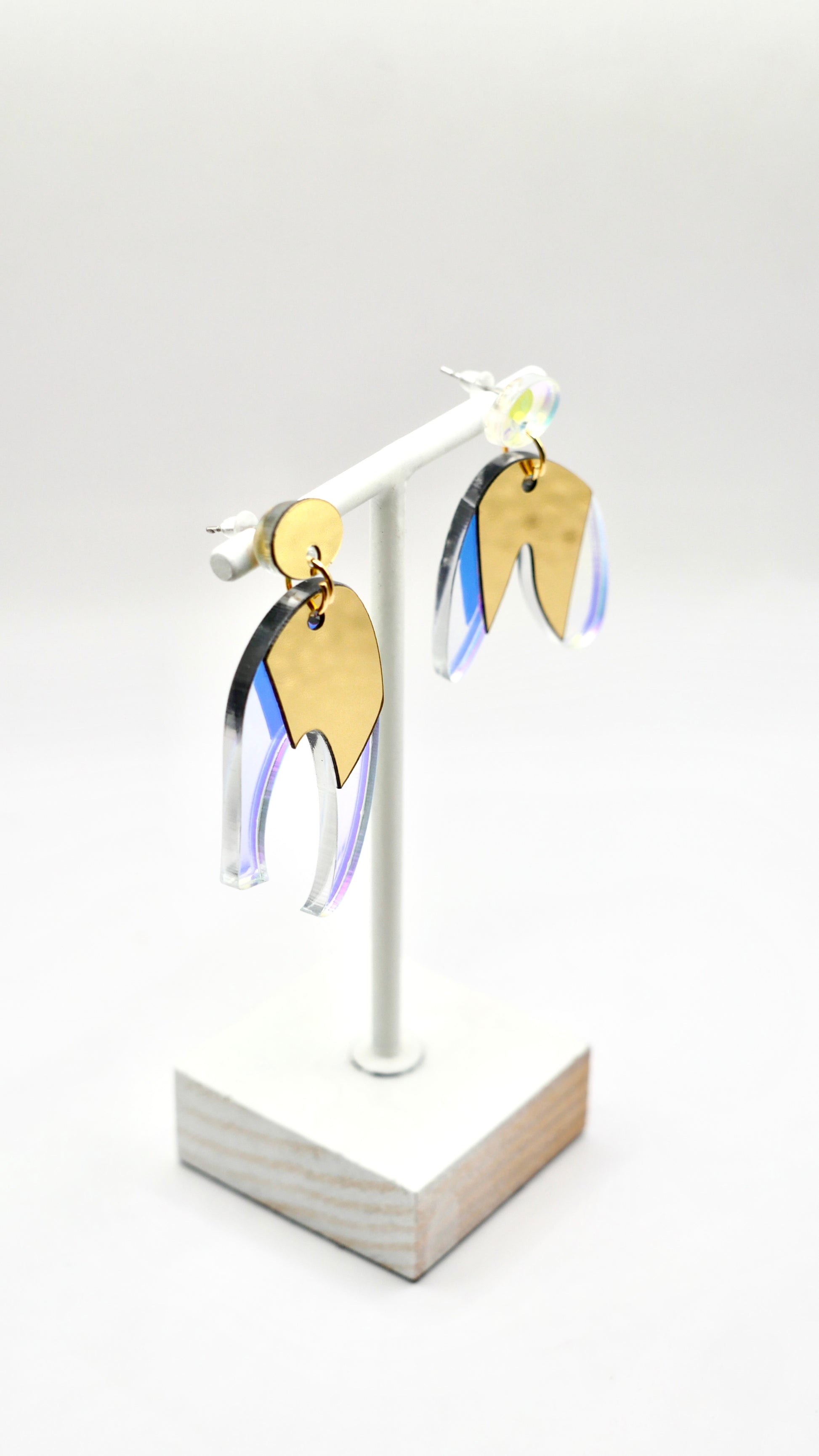Boucles d’oreilles pendantes Masha arc en ciel 