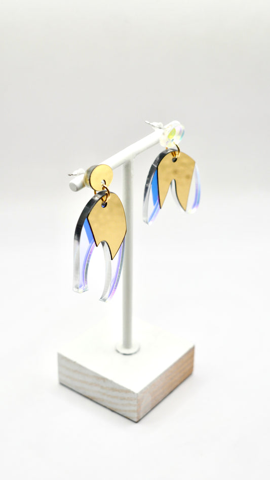Boucles d’oreilles pendantes Masha arc en ciel 