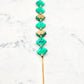 Bracelet saga vert miroir 