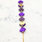 Bracelet violet paillettes en Plexiglass