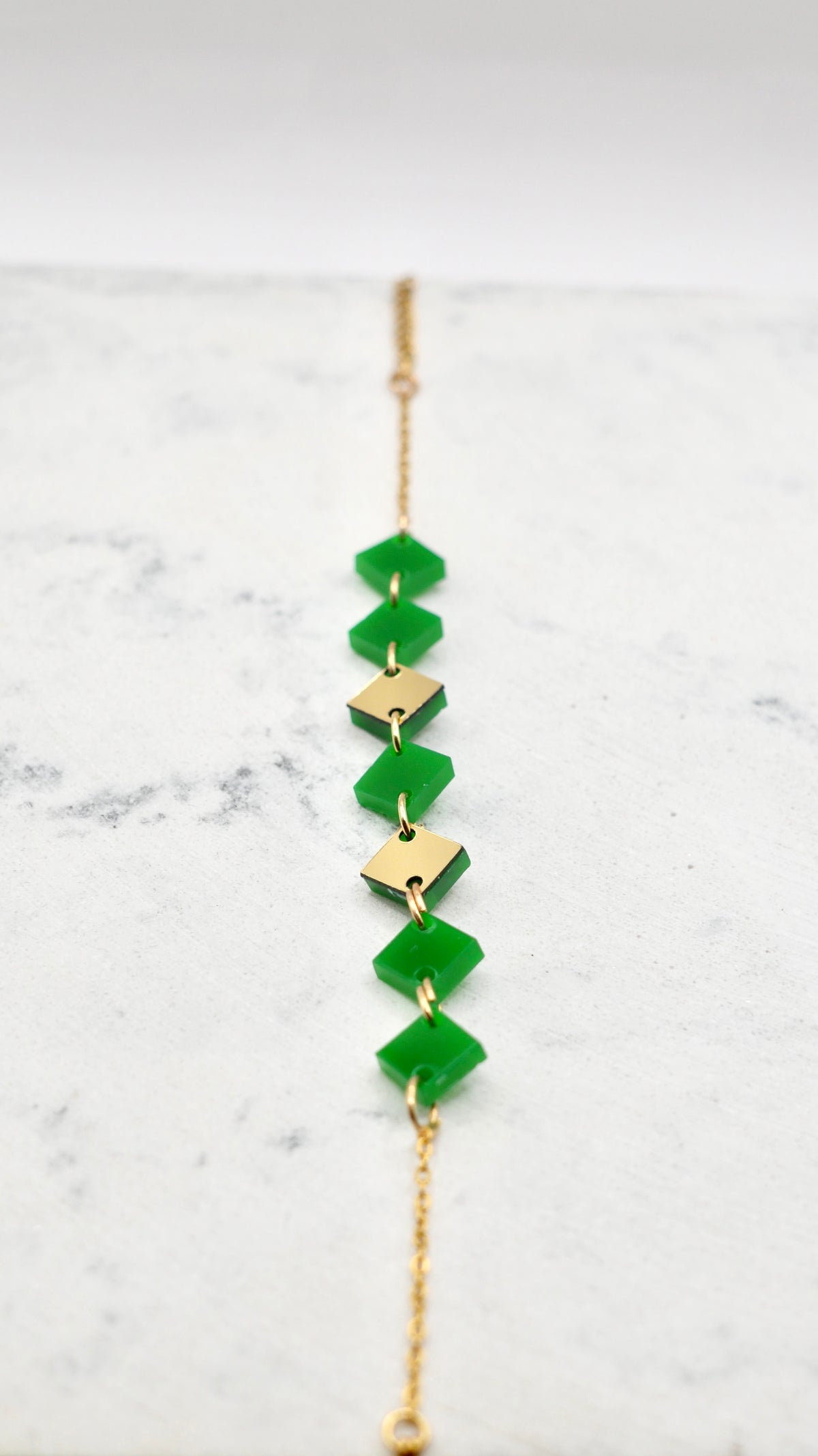 Bracelet plexiglass Saga vert