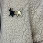 Broche aimantée teckel noir