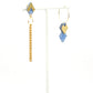 Boucles d’oreilles Carmen bleu paillettes 
