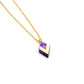 Collier Carmen violet miroir 