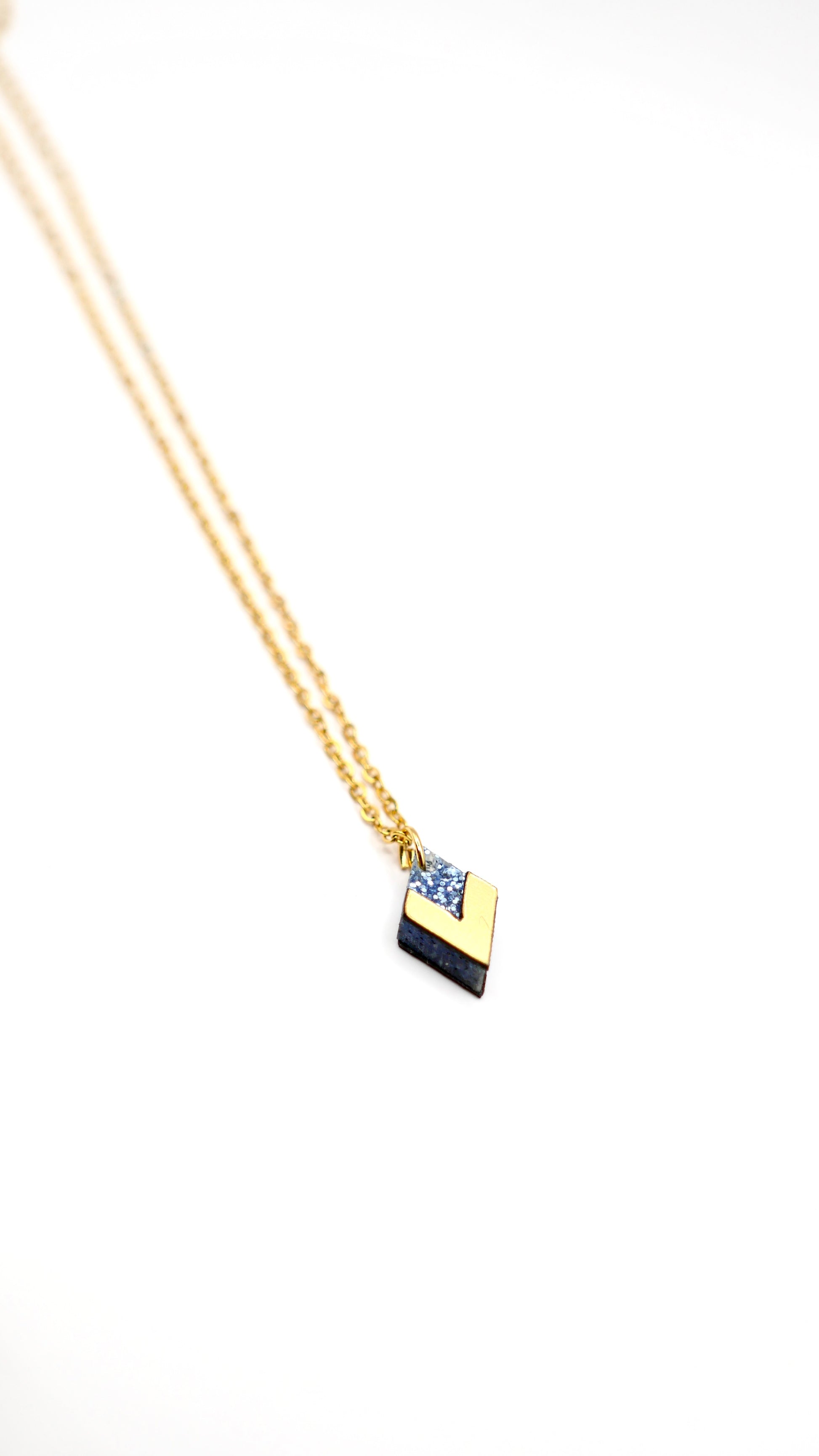 Collier Carmen Bleu Paillettes