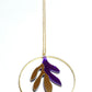 Collier artisanal Sacha violet miroir