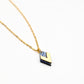 Collier Carmen bleu paillettes 