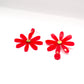 Boucles d’oreilles Daisy rouge 
