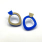 Boucles d'oreilles Kira en plexiglas bleu, découpées au laser – Alicia C
