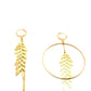 Boucles d’oreilles laiton doré Liane