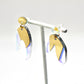 Boucles d’oreilles Masha pendantes arc-en-ciel 