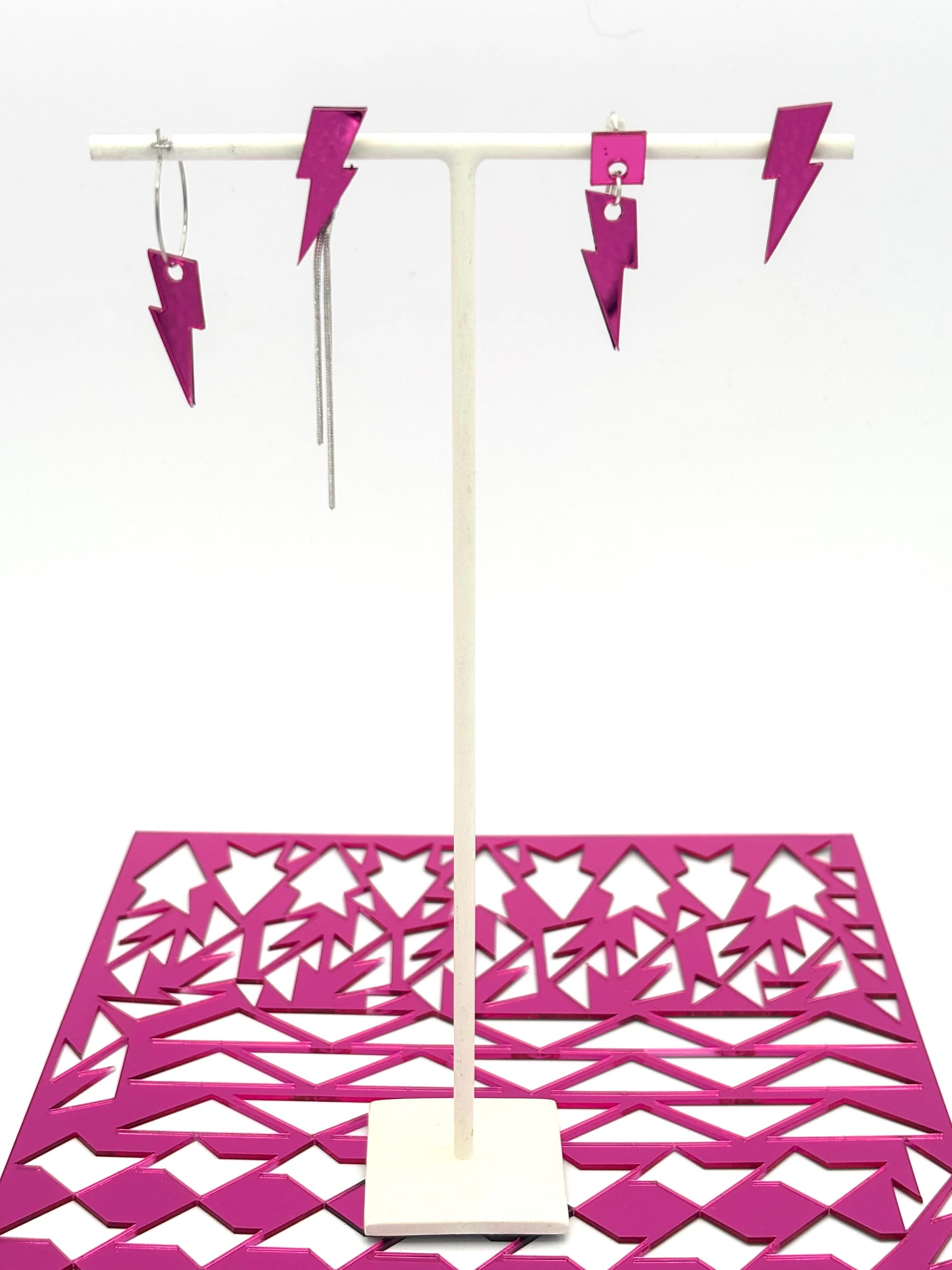 Boucles d’oreilles Mini Storm rose
