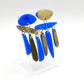 Boucles d’oreilles Phoenix bleu 