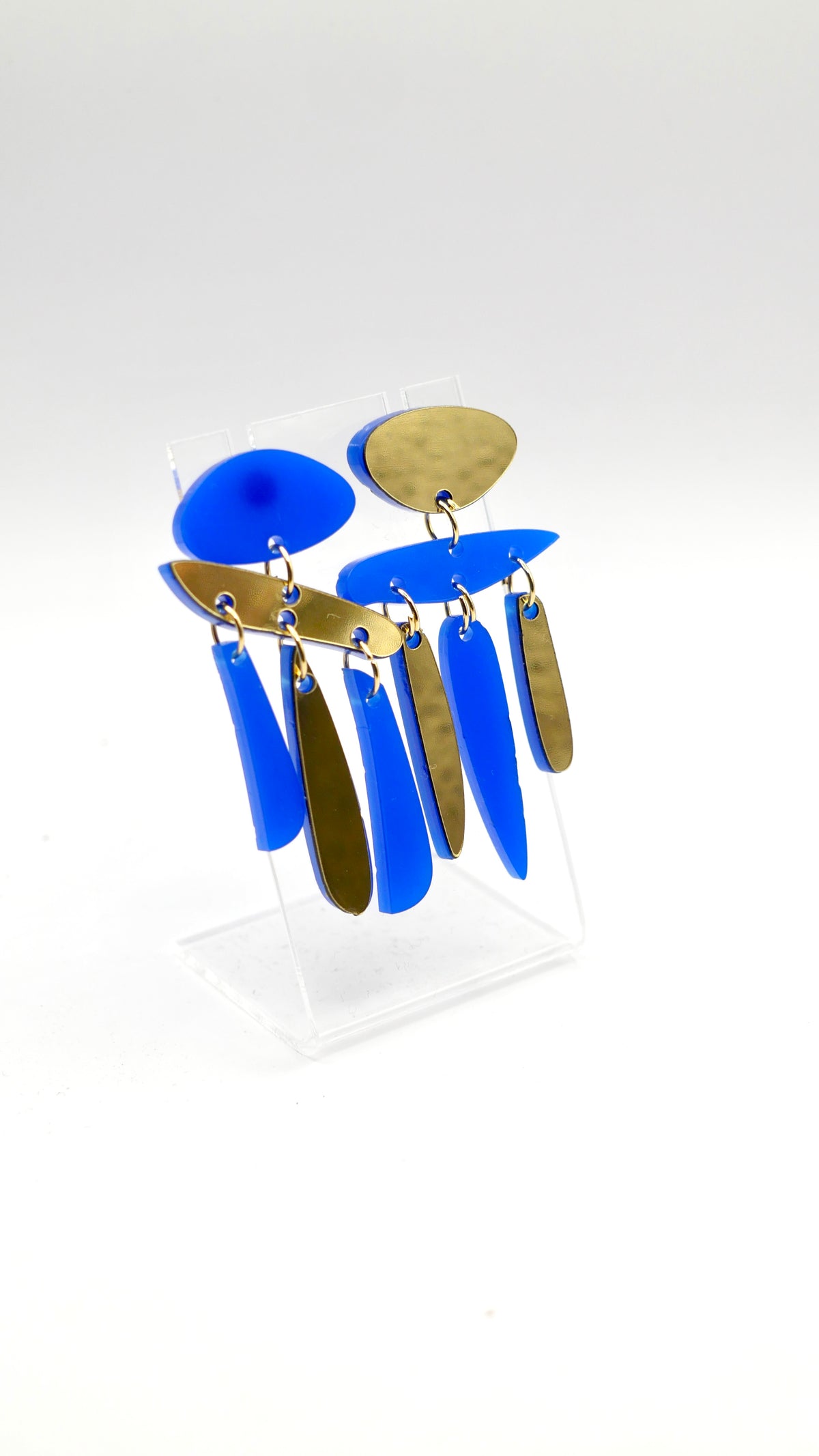 Boucles d’oreilles Phoenix bleu 