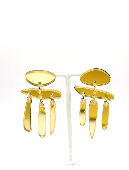 Boucles d’oreilles Phoenix doré