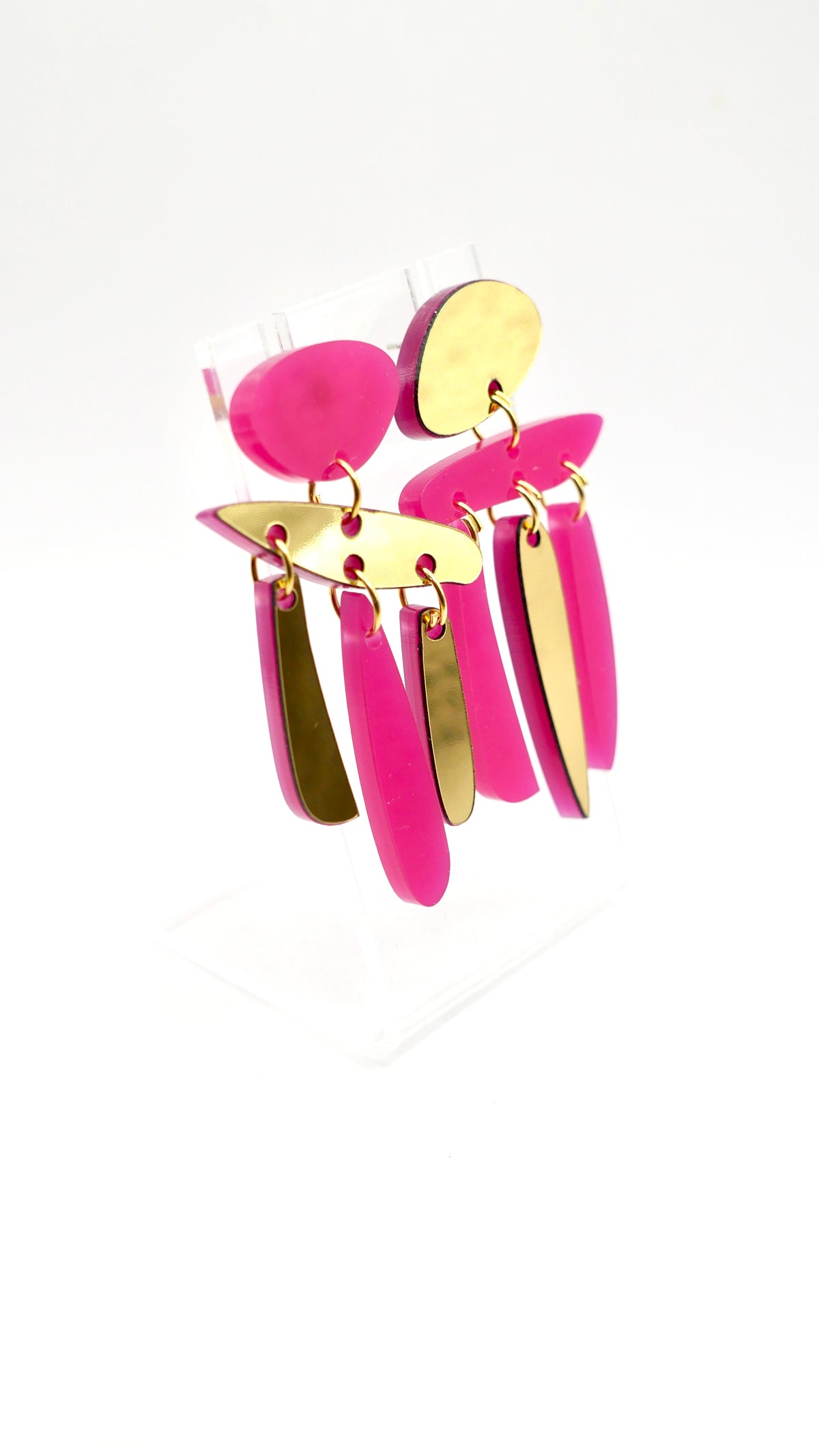 Boucles d’oreilles Phoenix rose