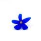 Pins Flores en plexiglass bleu Klein 