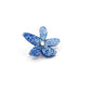 Pins Flores en plexiglass bleu paillettes 