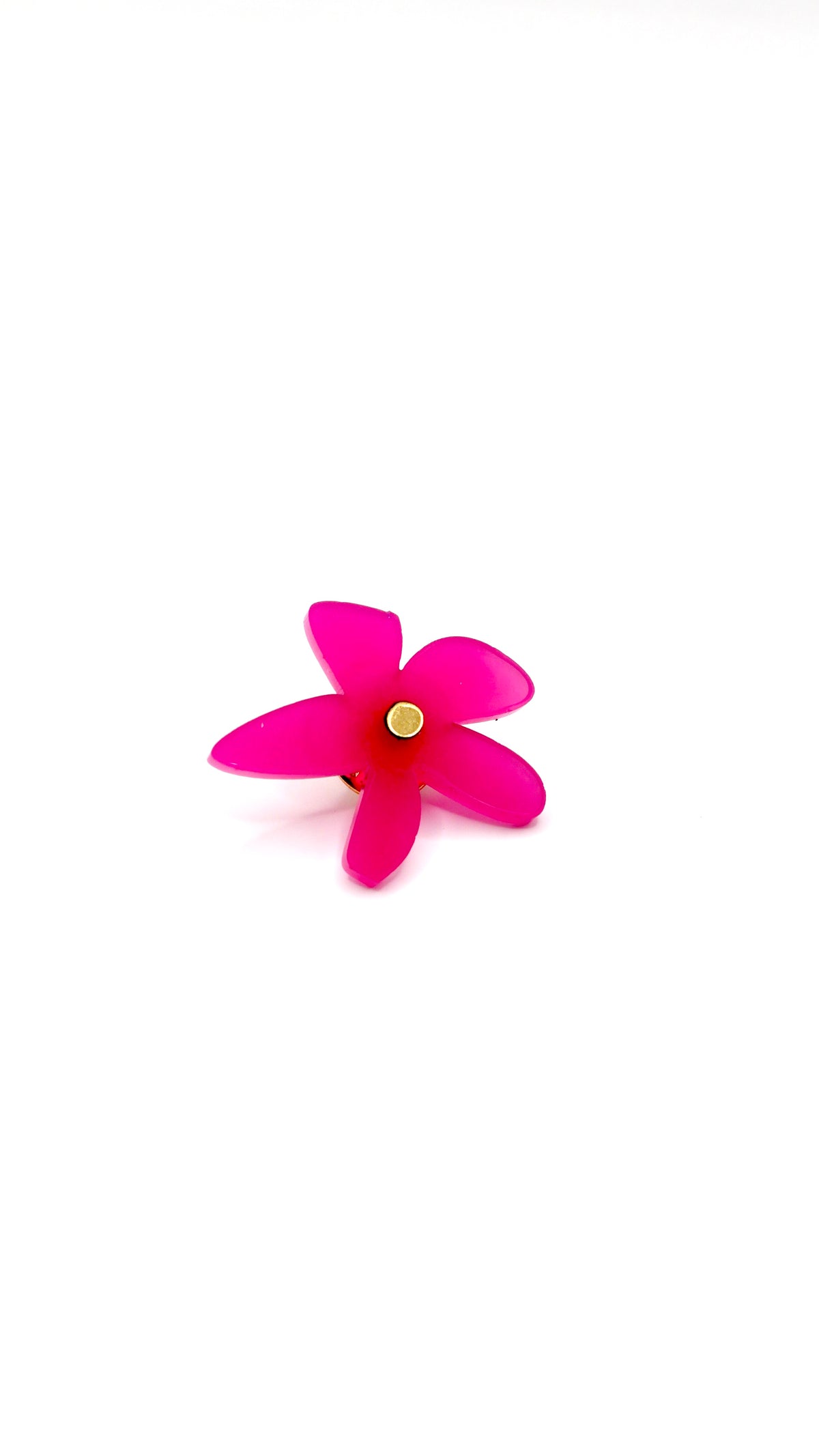 Pins Flores en plexiglass rose