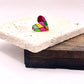 Pins love en forme de coeur, broche motif vitraux