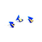 Boucles d’oreilles puces Mila bleues