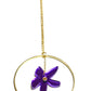 Sautoir flores violet miroir 3 microns