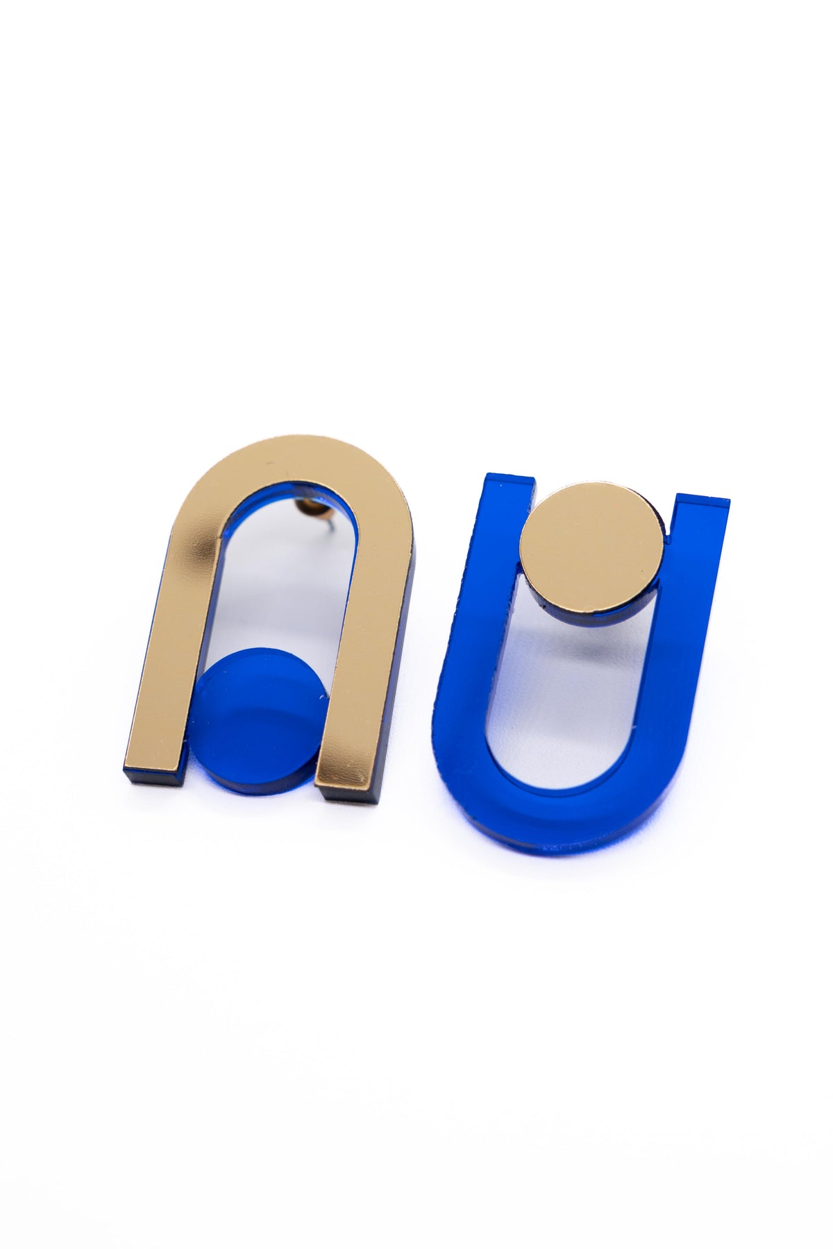 Boucles d’oreilles Una bleues