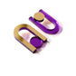 Boucles D’oreilles Una violet miroir