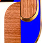 Décoration murale Toucan bleu et orange, plexiglas coloré et bois, fait main en France 