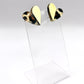 Boucles d'oreilles cœur LOVE Léopard en acrylique fabriquées à Lille