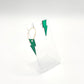 Mini storm créole et simple, vert et doré