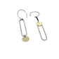 Boucles d'oreilles Trombone en laiton doré
