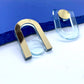 Boucles d’oreilles una transparentes 